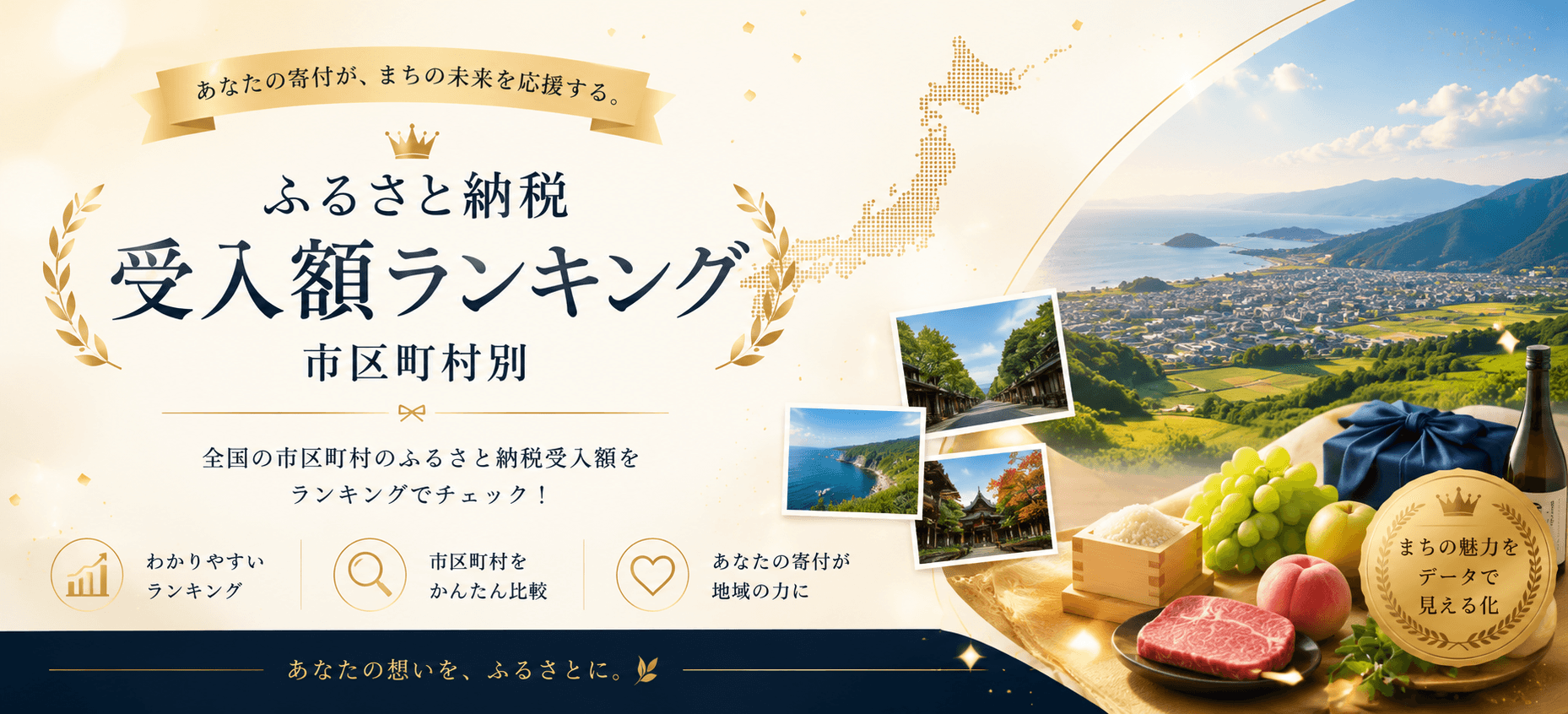 ふるさと納税 受入額ランキング 市区町村別